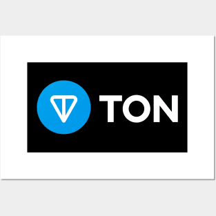 Toncoin (TON) Crypto Posters and Art